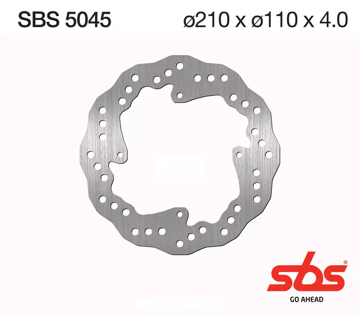 Jarrulevy moottoripyörään SBS Standard - Moottoripyörän jarrulevyt - 3795045 - 2