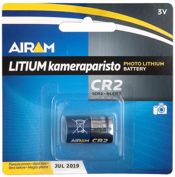 Kameraparisto CR123A litium 3V - Erikoisparistot ja nappiparistot - 6435200138255 - 1