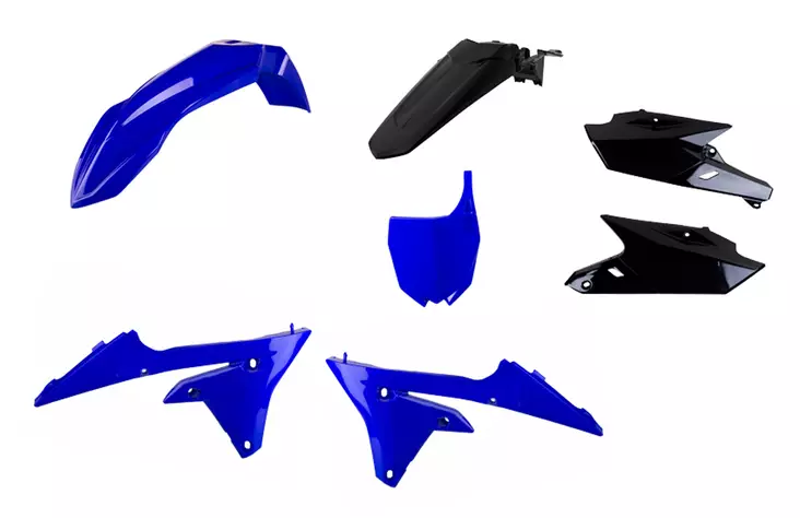 Katesarja Yamaha YZ250/450F 14- Polisport sininen/musta - Motocrosspyörien katesarjat - 5604415094835 - 2