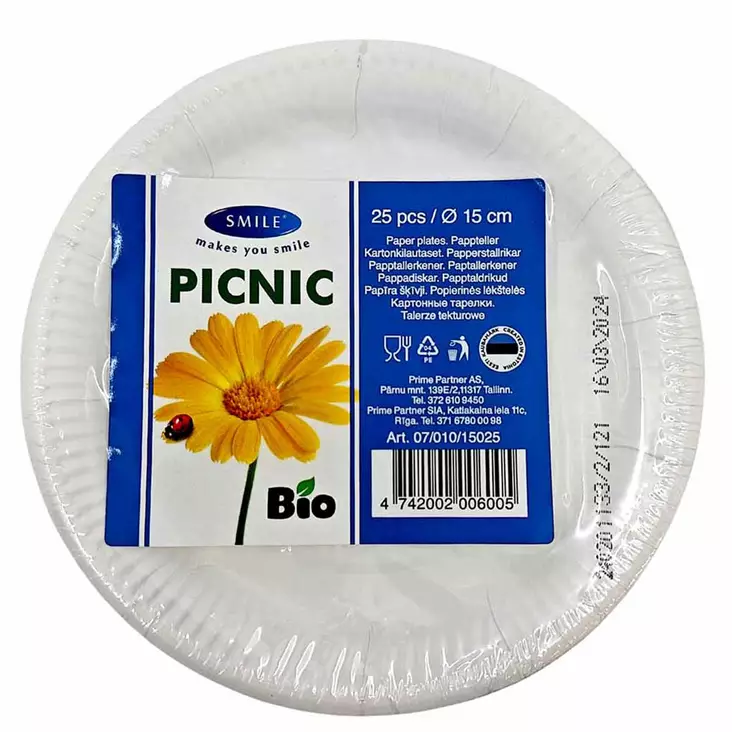 Kertakäyttö kahvilautanen - Kertakäyttöruokailuvälineet ja servetit - 4742002006005 - 1