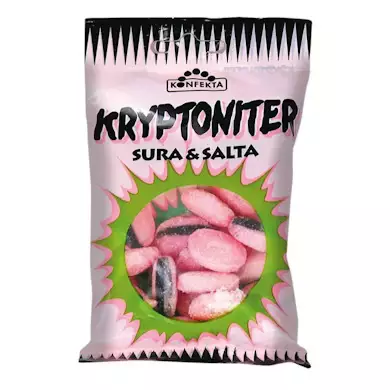 Kryptoniter suolainen ja kirpeä - Karkkipussit - 7314660002155 - 1