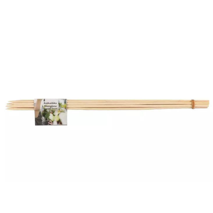 Kukkatikku bambu 5mm 50cm 10kpl pakkaus - Pensaskehikot ja kasvituet - 6438168114965 - 1