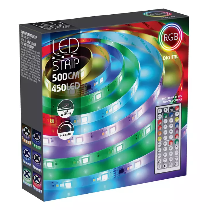 Ledvalonauha kaukosäätimellä - Led-nauhat ja led-listat - 8721037687195 - 1