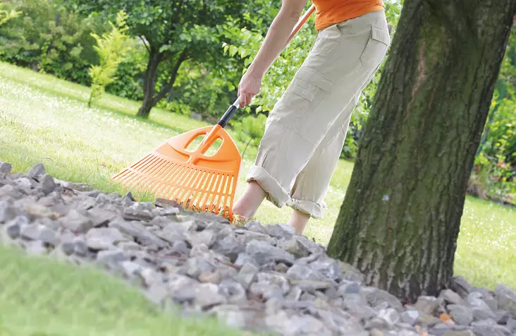 lehtiharava oranssi puutarhaan - Haravat, kuokat ja rikkaruohon poisto - 5905197979755 - 2