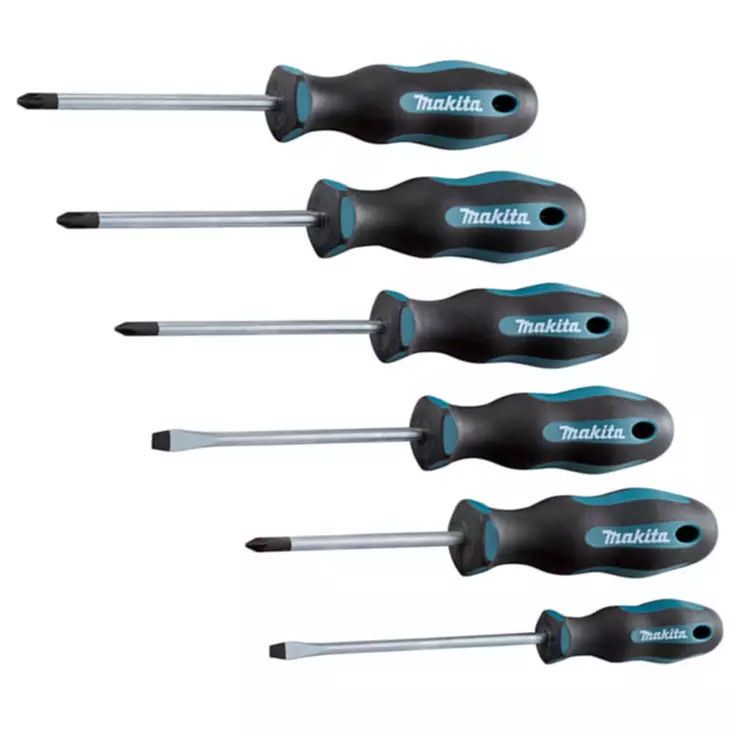 Makita ruuvimeisselisarja 6 osainen - Ruuvimeisselit - 088381579865 - 1