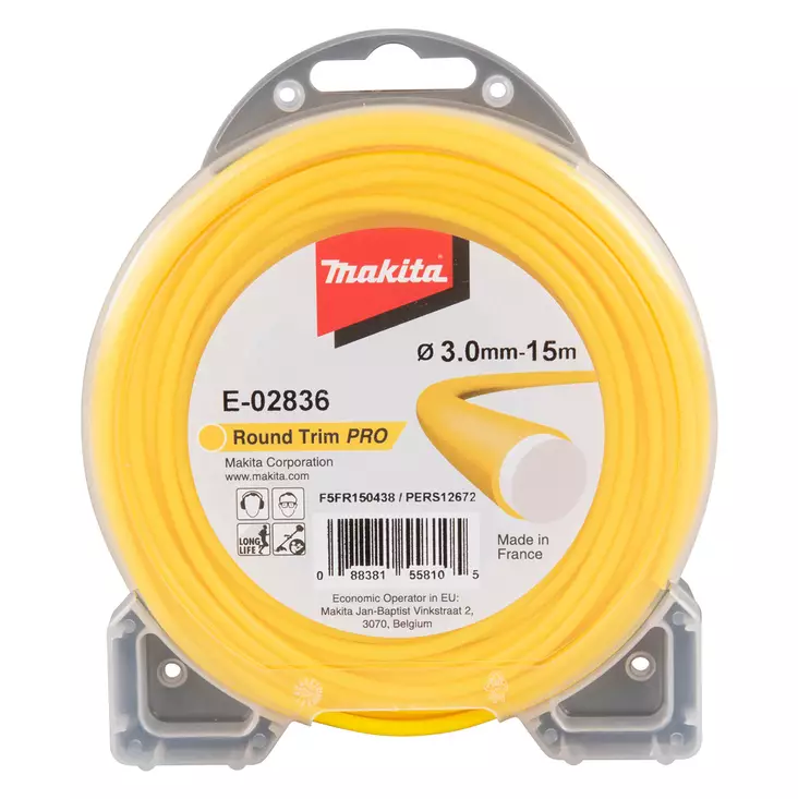 Pyöreä kaksoiskomponentti siima 3mm 15m - Trimmerin siimat ja siimapäät - 088381558105 - 1