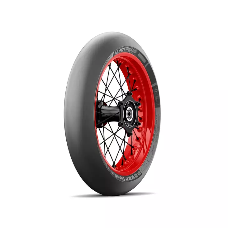Michelin Power Supermoto Slick 120/75 R16.5 - Moottoripyörän renkaat 16" - 3528703665595 - 2