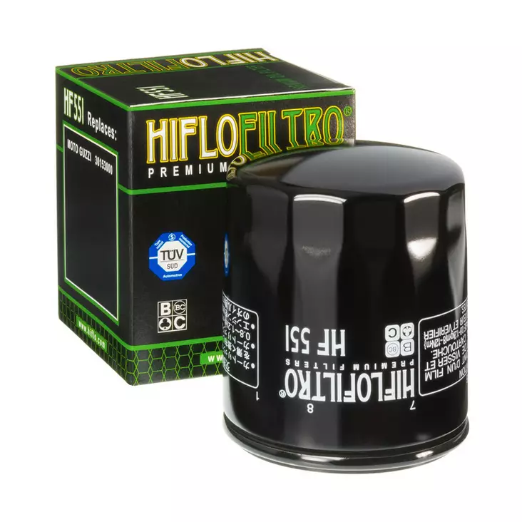 Moottoripyörän öljynsuodatin HiFlo HF551 - Moottoripyörän öljynsuodattimet - 824225111255 - 2