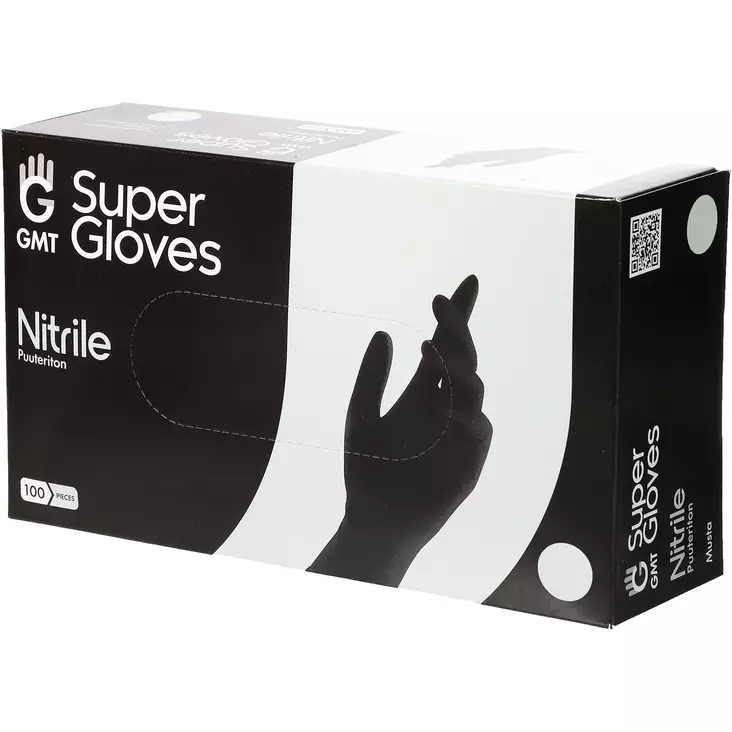 Nitriilihanska kertakäyttöinen m 100kpl - Siivouskäsineet ja muu siivoustarvike - 6438168114415 - 1