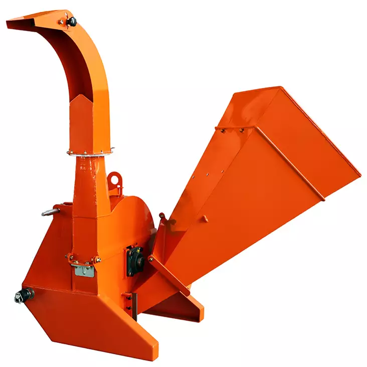 Traktorihaketin BX42 oranssi, 3-pistekiinnityspalkit ja 360° poistokouru näkyvissä - Oksasilppurit - 6430075571145 - 1