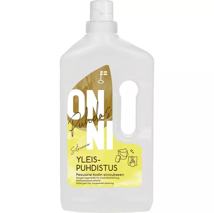 Onni yleispuhdistusaine 1 litra sitruuna - Lattianpesuaineet ja yleispesuaineet - 6419642204815 - 1