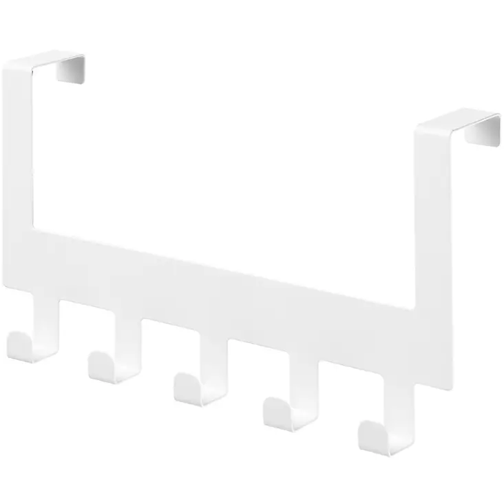 Metallinaulakko oven päälle viisi koukkua - Naulakot ja hattuhyllyt - 6410416433745 - 1