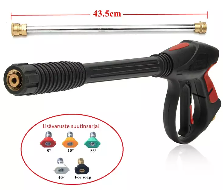 Painepesurin pistooli max.280bar KIT - Painepesurin letkut ja pistoolit - 6438471001655 - 1