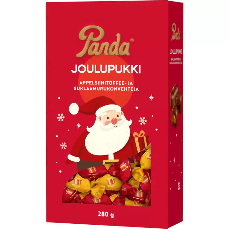 Panda joulupukki konvehdit 280 g - Suklaalevyt ja konvehdit - 6412500440165 - 1