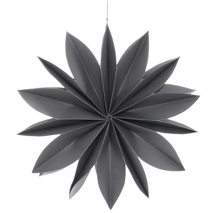 Paperikukka 45 cm harmaa - Joulukoristeet - 6410416209555 - 1