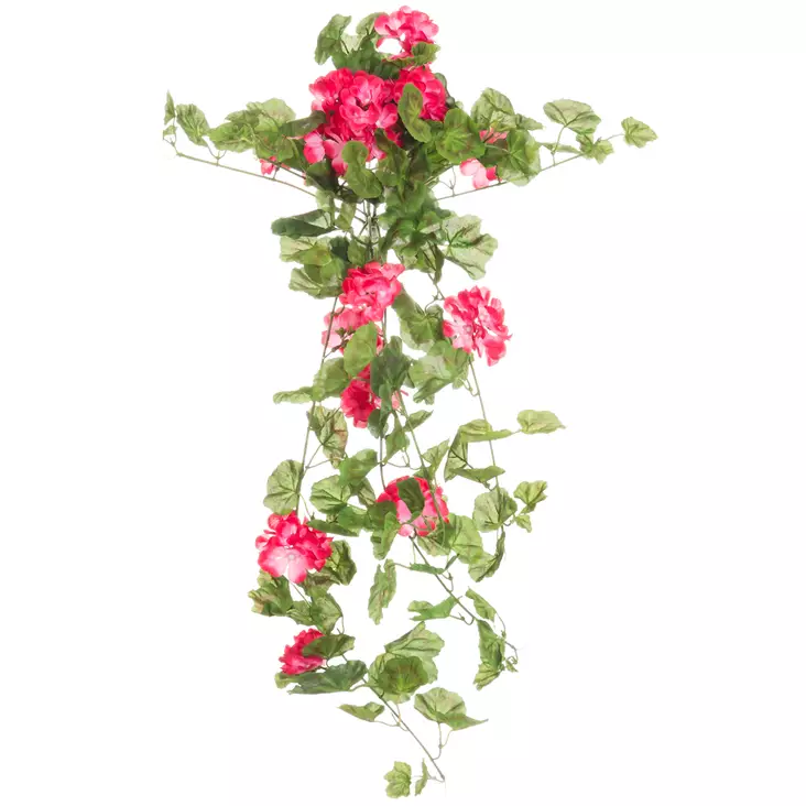 pinkki pelargonia, riippuva - Tekokasvit ja tekokukat - 6410413293205 - 1