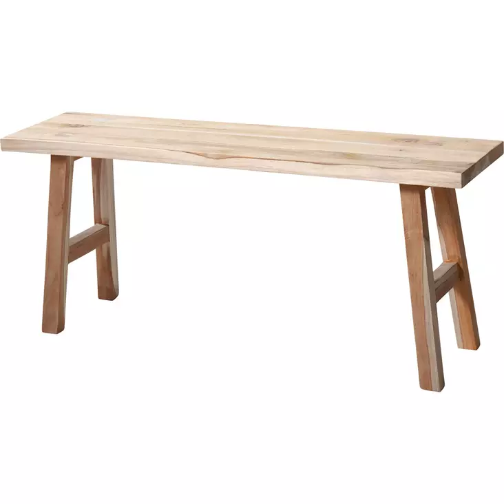 Puinen penkki teak metrin leveä - Rahit, tuolit ja penkit - 8721037780735 - 1
