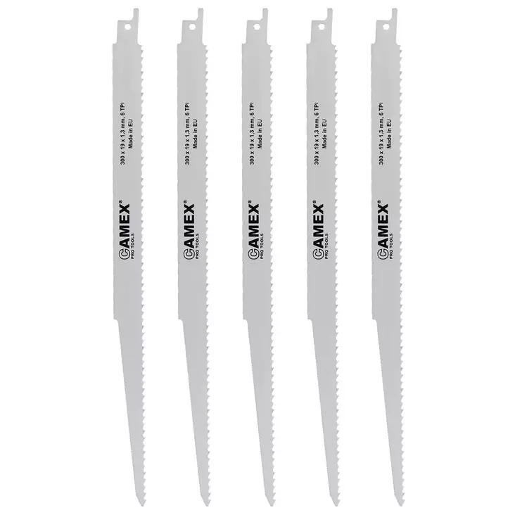 Puukkosahanterä 300x19x1,3mm 5kpl - Puukkosahanterät - 6438152025895 - 1