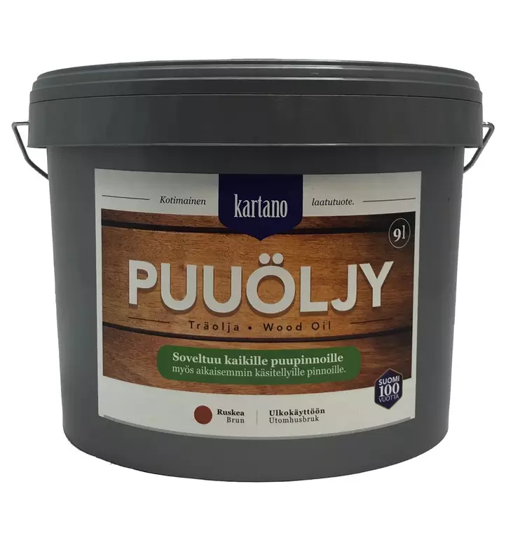 Ruskeansävyinen öljy puulle - Puuöljyt ja suoja-aineet - 6438168098005 - 2