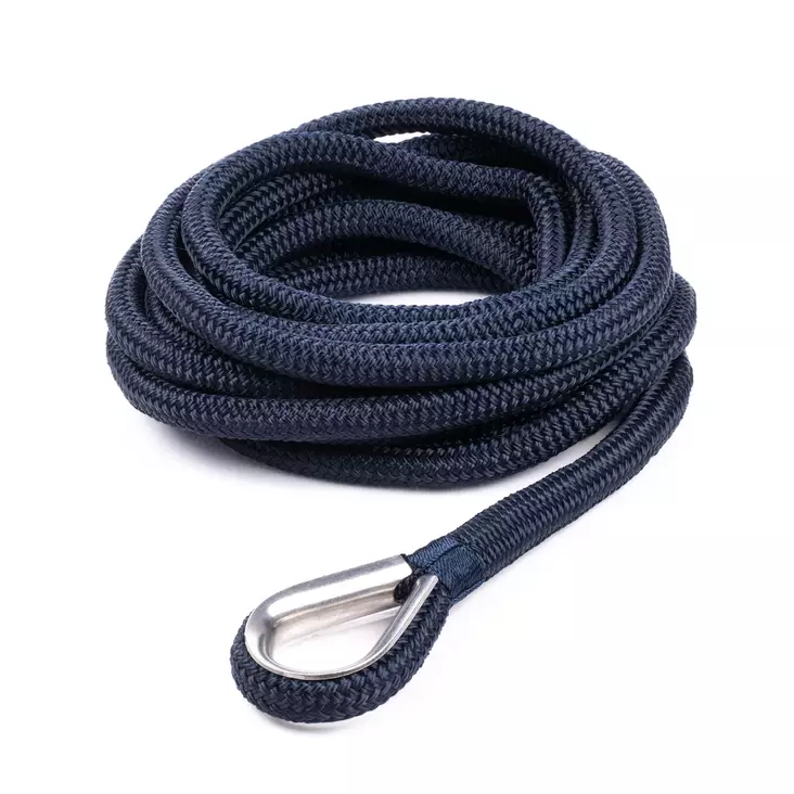 Qvarken Kiinnitysköysi Dockline koussilla 14mm 6m navy sin - Veneen kiinnitysköydet ja kettingit - 6438235215175 - 1