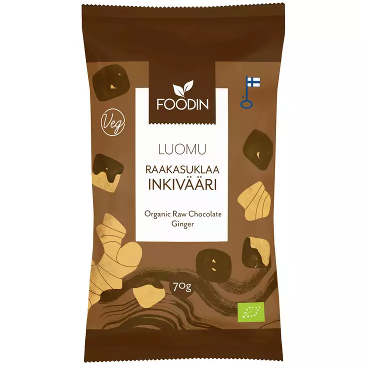 Raakasuklaa inkivääri palat - Herkut ja juomat - 6430055215335 - 1