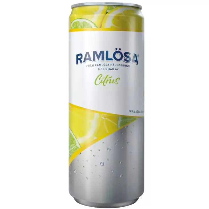 Ramlösa sitrus kivennäisvesi 330 ml tölkki - Virvoitusjuomat  - 7310070004765 - 1
