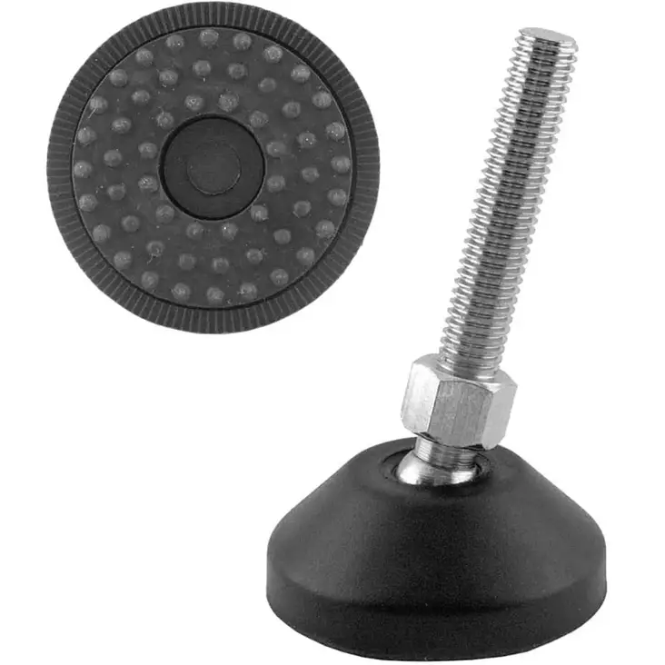 säätöruuvi kumipohjalla M10 30mm 2kpl pakkaus - Kalustejalat ja kalustesuojat - 6414675123485 - 1