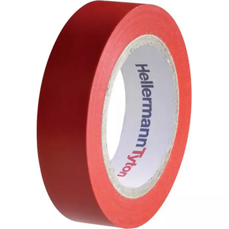 Punainen hellermanntyton helatape flex 15 sähköteippi 10 m - Sähköteipit ja vulkanointiteipit - 4031026401645 - 1