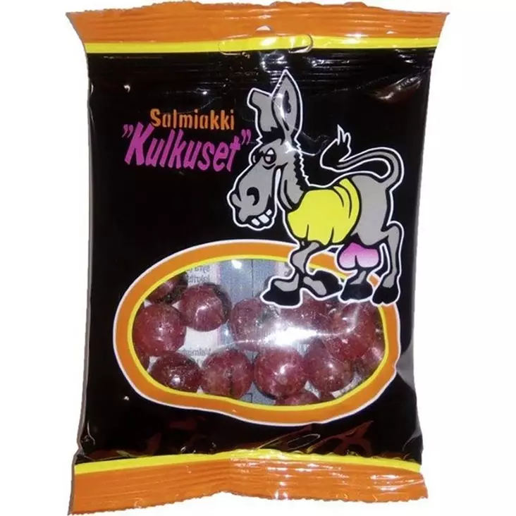 Salmiakki kulkuset 65 g salmiakkimakeinen - Karkkipussit - 5701346008655 - 1