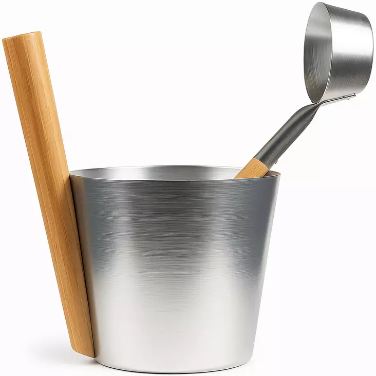 Saunakiulu ja kauha hopea - Saunakiulut, kauhat ja kiuaskivet - 6438168118475 - 1