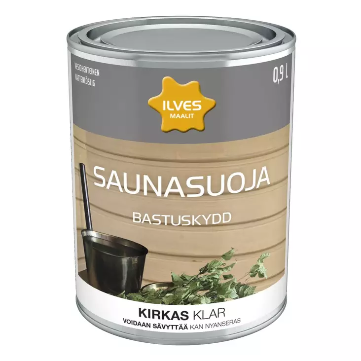 saunasuoja kirkas 0,9l - Puuöljyt ja suoja-aineet - 6430026950685 - 1