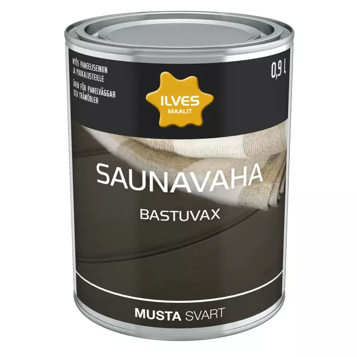 saunavahva musta 0,9l - Puuöljyt ja suoja-aineet - 6430026951965 - 1