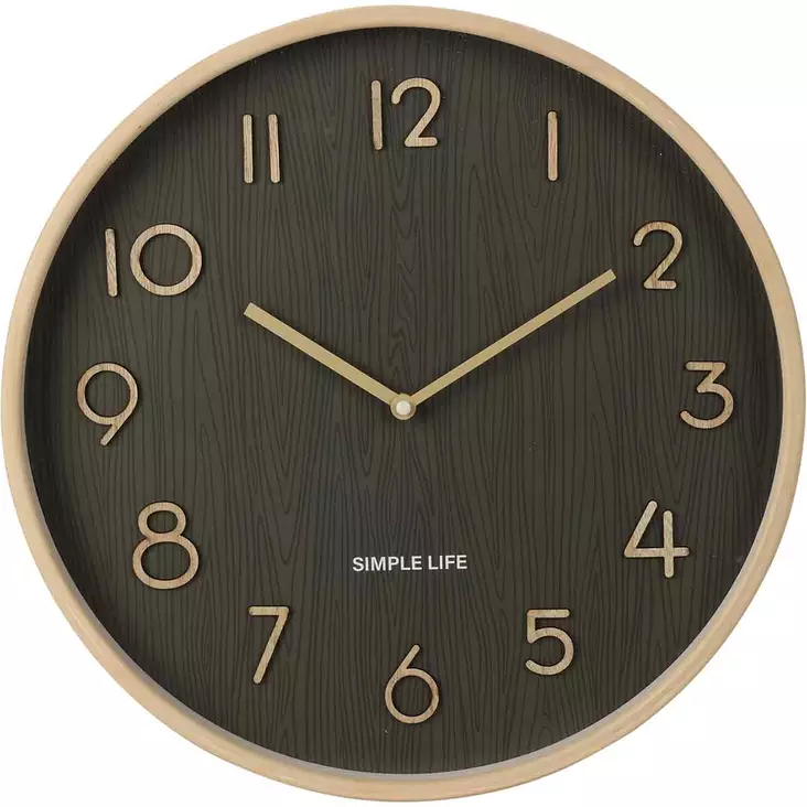 Seinäkello simple life 38 cm - Seinäkellot ja pöytäkellot - 8720573954495 - 1