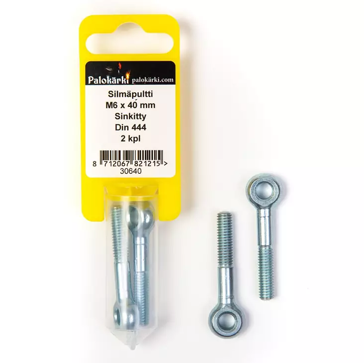 Silmäpultti M6 x 40 mm - Kiinnitysrenkaat ja nostorenkaat - 8712067821215 - 1