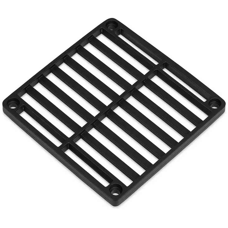 Musta siroco 90x90 mm ilmaventtiili ritilä abs muovista - Veneen ilmanvaihto - 9000-1055 - 1