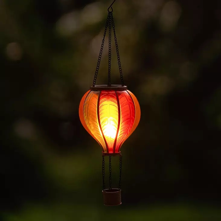 Solar ripustusvalaisin kuumailmapallo m - Aurinkokennovalaisimet - 6410416527345 - 1