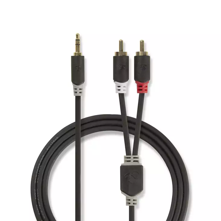 stereoaudio kaapeli 3,5mm - RCA-, AUX- ja audiokaapelit - 5412810265015 - 1