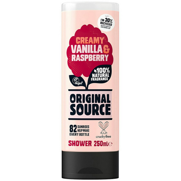 Original source vanilla & raspberry suihkugeeli 250 ml - Suihkusaippuat - 5000101077005 - 1