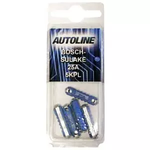 bosch-sulake 25A 5kpl autoline - Auton sulakkeet ja sulakerasiat - 4892603695365 - 1