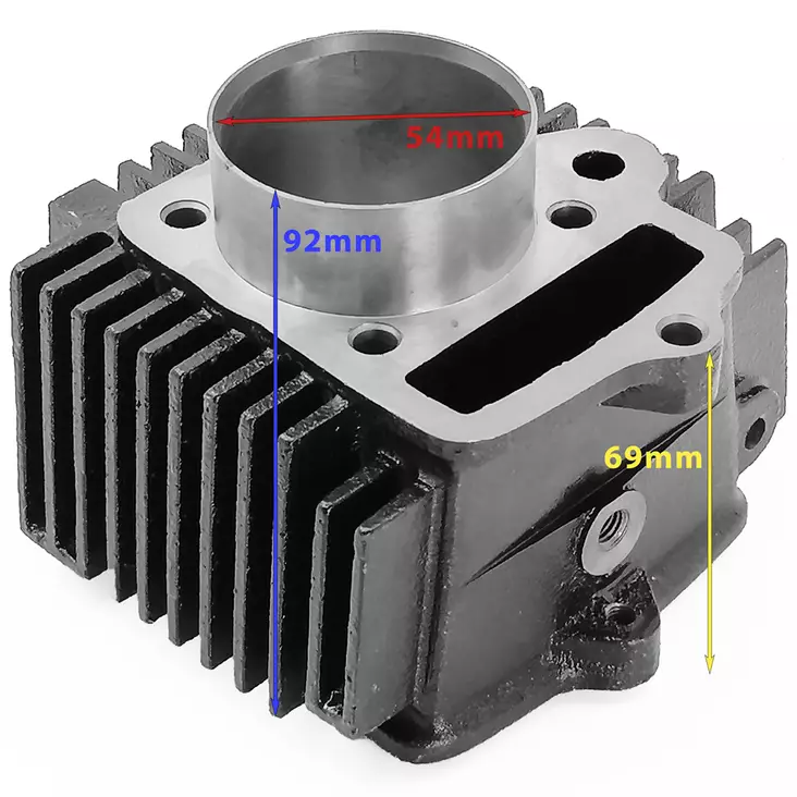 sylinteri 54mm 125cc crossipyörään - Crossin ja mopon sylinterit ja kannet - 6438471013535 - 1