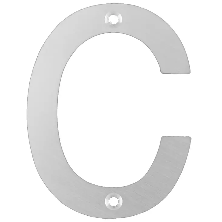 Tarmo talokirjain c 100 mm ruostumaton teräs kopio - Talonumerot - 6410416567235 - 1