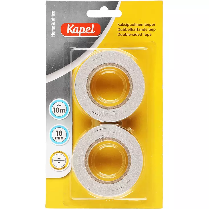 kaksipuoleinen teippi kapel - Liukuesteteipit ja kakspuoliteipit - 6410410153175 - 1
