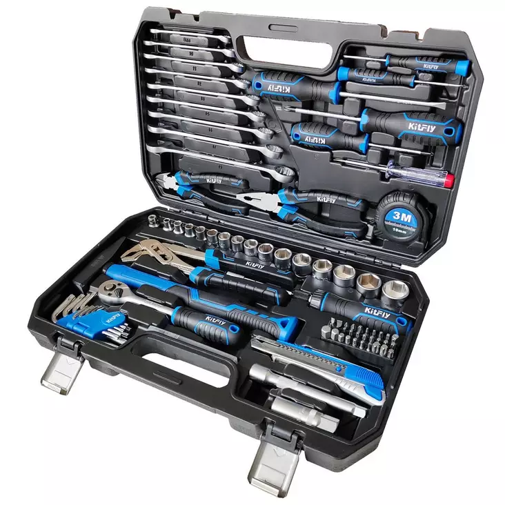 Kattava hylsysarja tai työkalusarja 91 osaa - Työkalusarjat ja hylsysarjat - 6419773879135 - 1