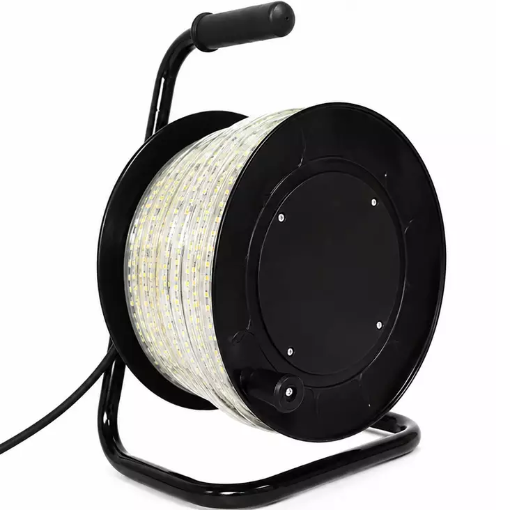 Jälkivalaiseva led työmaavalonauha 15 m kelalla - Valonheittimet ja työvalaisimet - 6418536030455 - 1