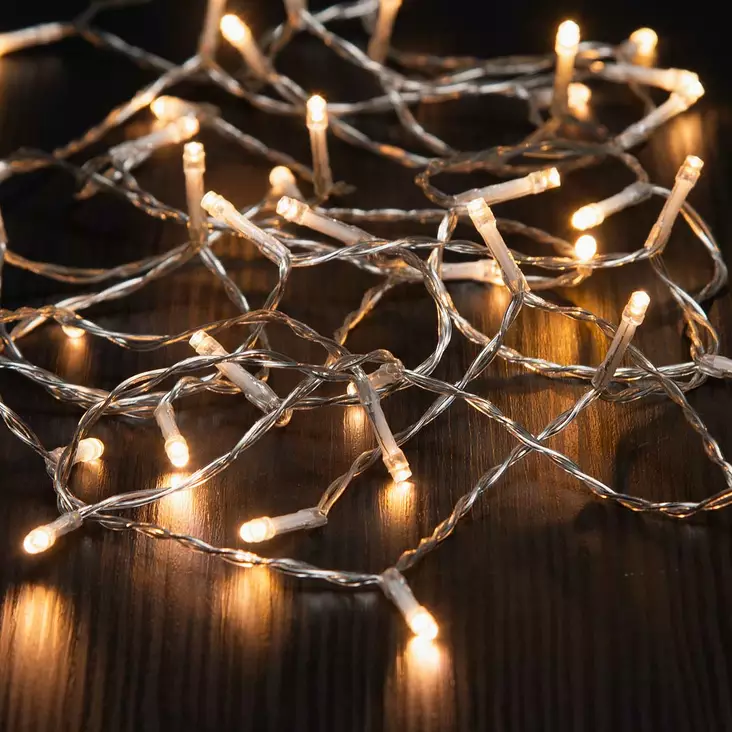 Led valoketju lämmin valkoinen 40led - Valoketjut ulko- ja sisäkäyttöön - 6410412717375 - 1