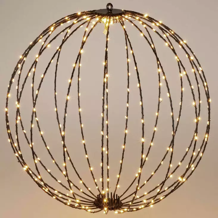 Led valopallo 40 cm 240 lämminvalkoisella led valolla - Led-valopallot - 8721461203565 - 1
