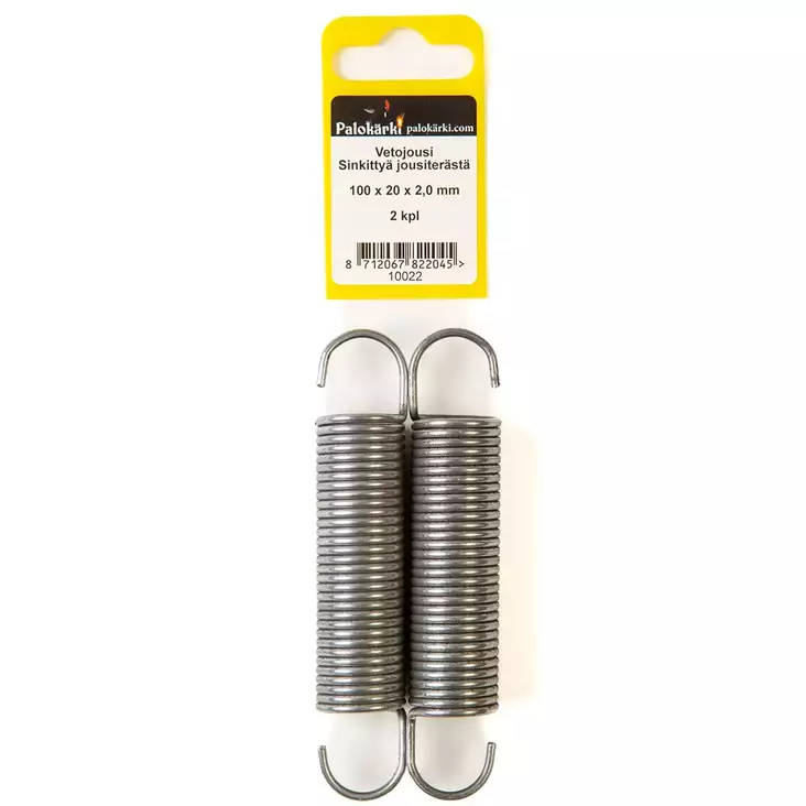 Vetojousi sinkittyä jousiterästä 100x20x2,0mm 2kpl - Jouset ja jousilajitelmat - 8712067822045 - 1