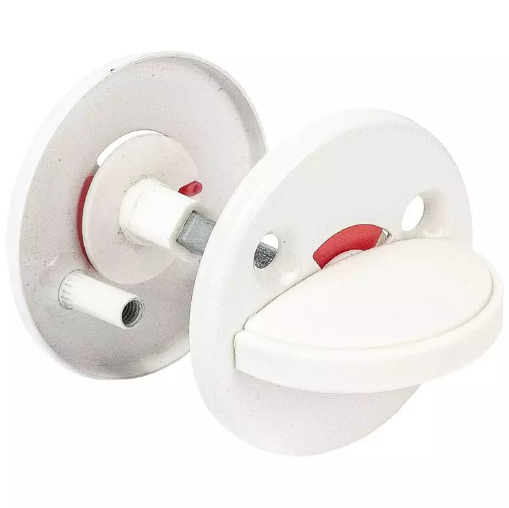 Wc nuppi valkoinen - Oven lukot - 6414671061545 - 1
