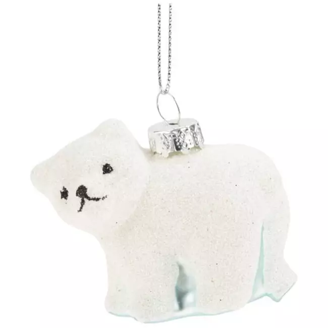Jääkarhu kuusenkoriste lasinen - Kuusenkoristeet - 6412740131045 - 1