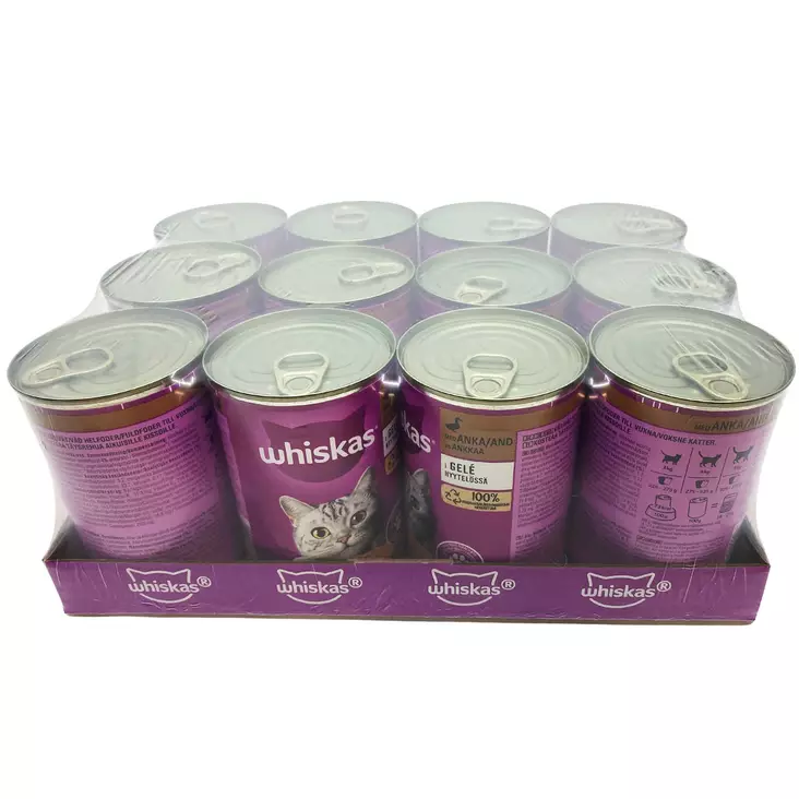 Ankkaa hyytelössä tukkupakkaus whiskas märkäruoka - Kissan märkäruoka - 5900951306075 - 1